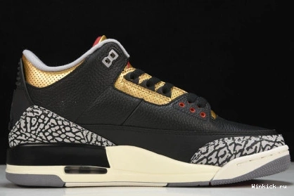 Air “Black 3 Jordan Gold” 1004
